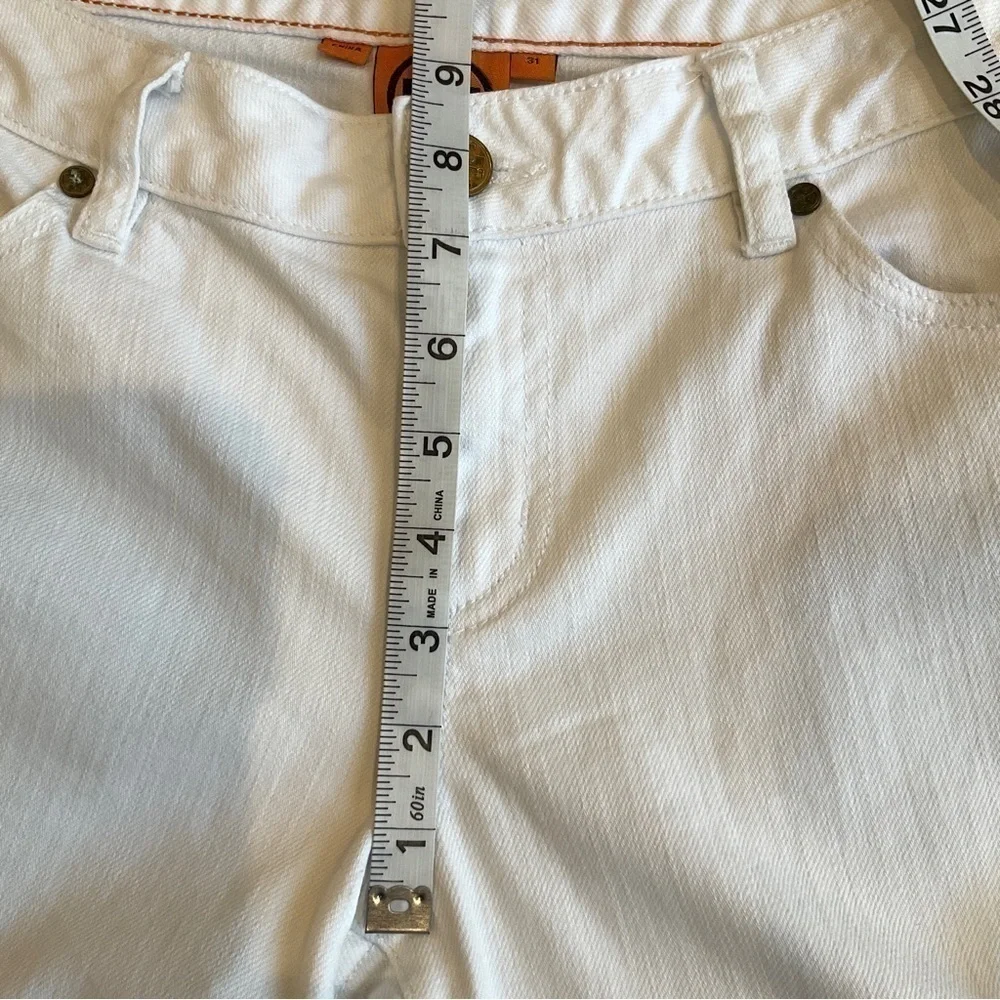 Tory Burch Cropped Slim Jeans White Size 31